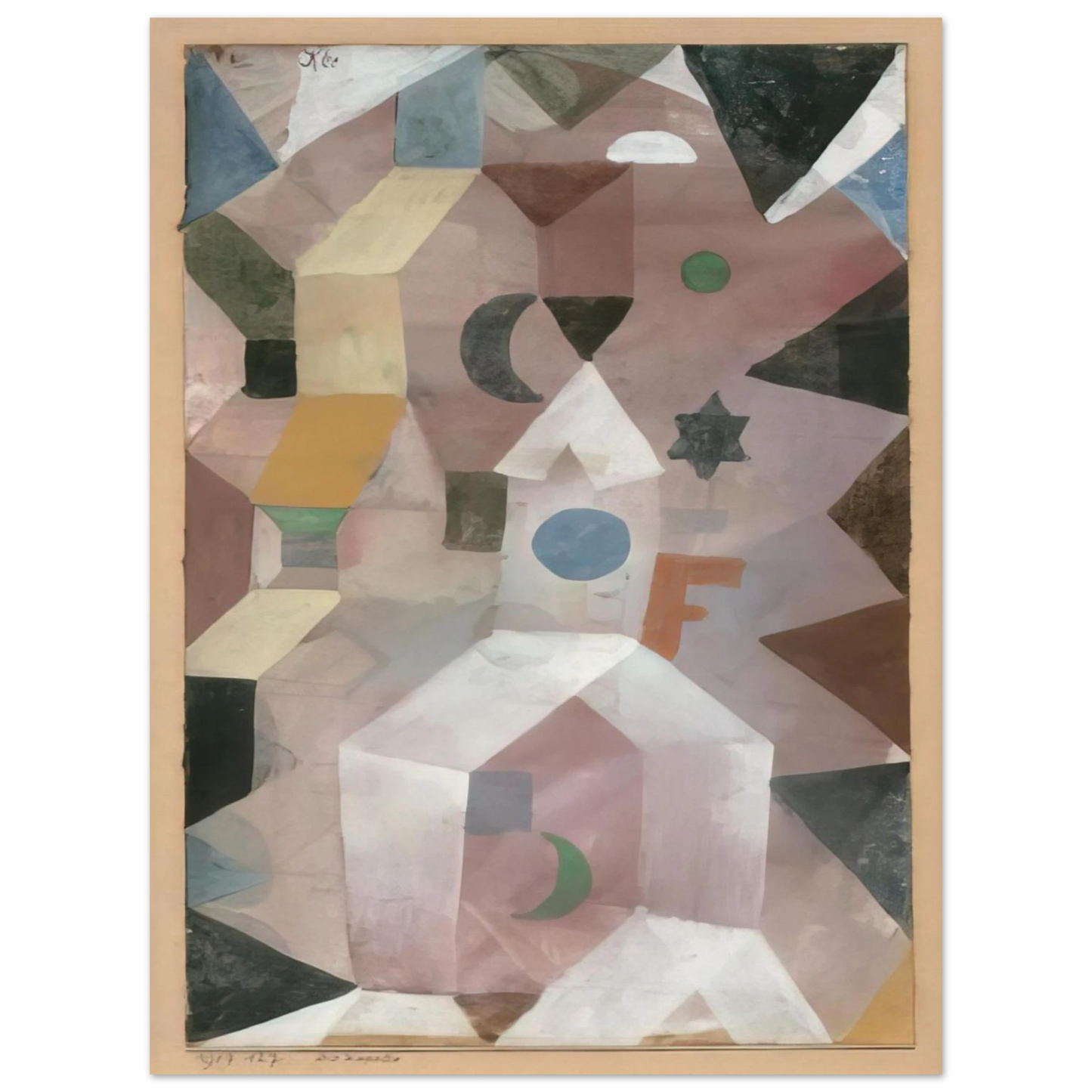 Paul Klee - THE CHAPEL 1917 75x100 cm / 30x40inches Fine Art Poster