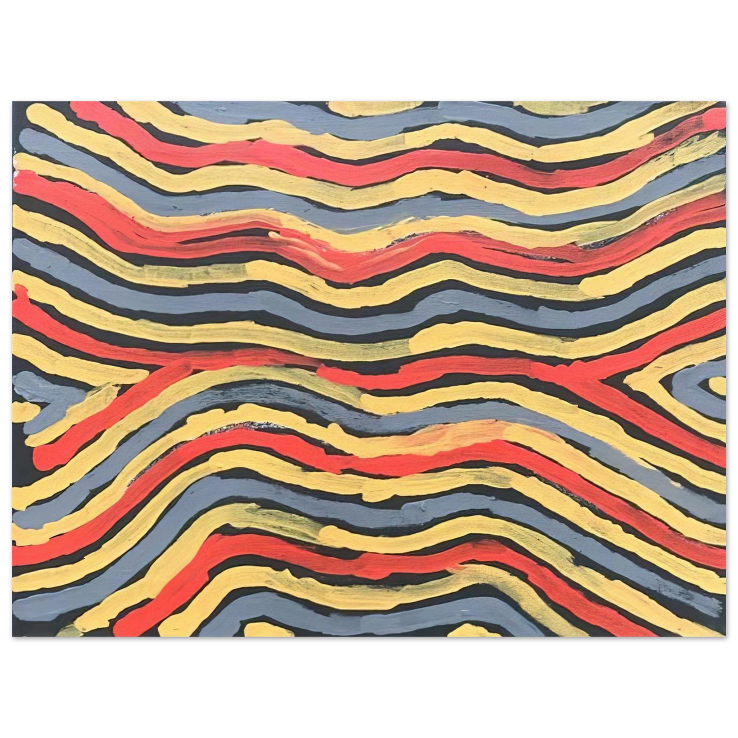 Clifford Possum Tjapaltjarri - Worm Dreaming - 1997 75x100 cm / 30x40inches Fine Art Poster