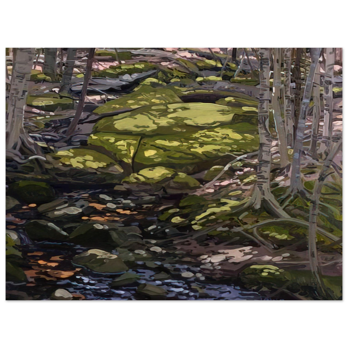 Neil Welliver - Light in Brook - Contemporary Realism 75x100 cm / 30x40inches Fine Art Poster