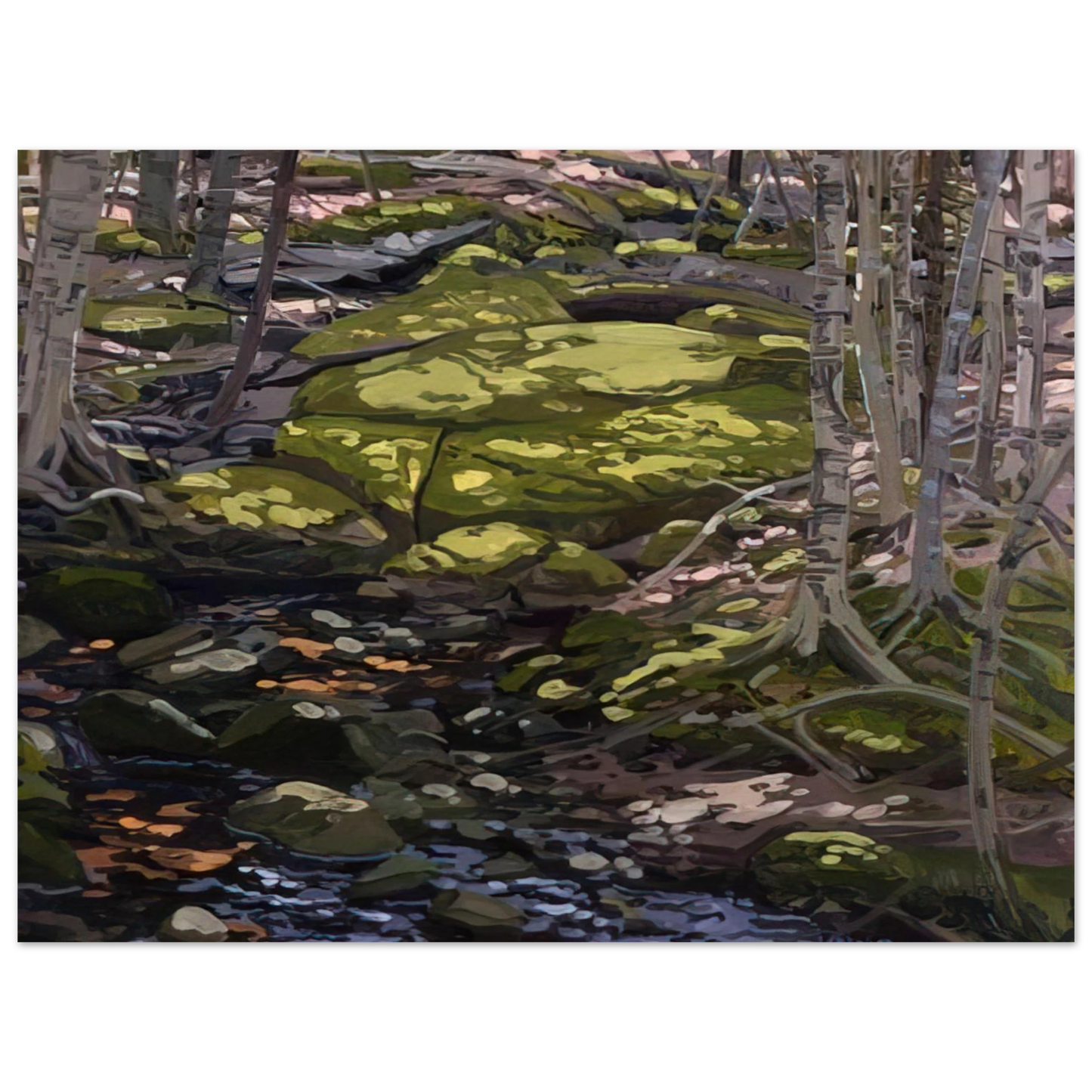 Neil Welliver - Light in Brook - Contemporary Realism 75x100 cm / 30x40inches Fine Art Poster