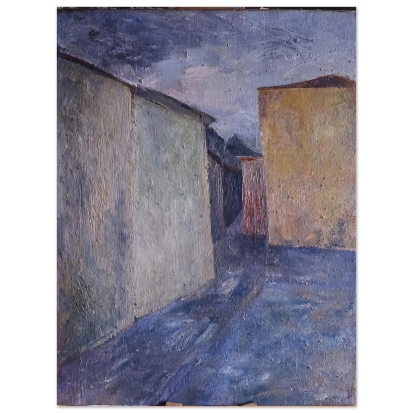 Alberto Burri - Upper Piazza - 1947 75x100 cm / 30x40inches Fine Art Poster
