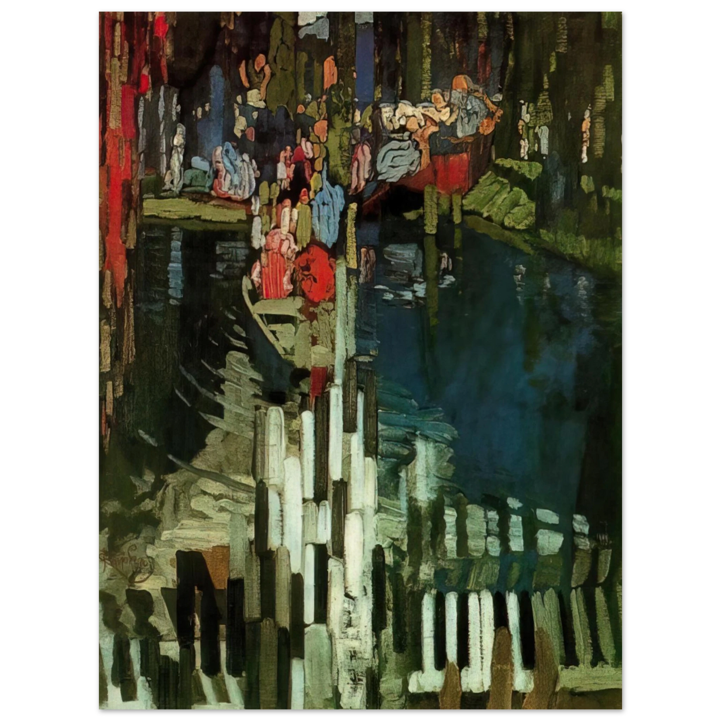 Frantisek Kupka - Piano Keys Lake 75x100 cm / 30x40inches Fine Art Poster