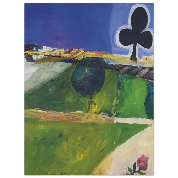 Richard Diebenkorn - Landscape with Figure 75x100 cm / 30x40inches Fine Art Poster
