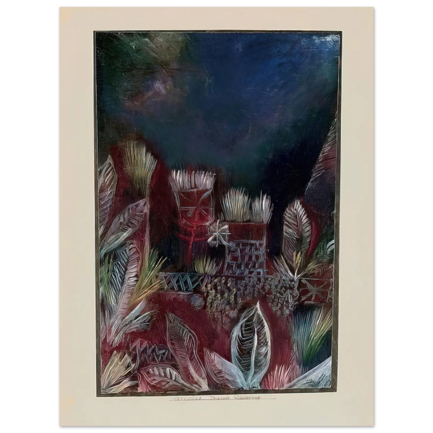 Paul Klee - TROPICAL TWILIGHT 1921 75x100 cm / 30x40inches Fine Art Poster