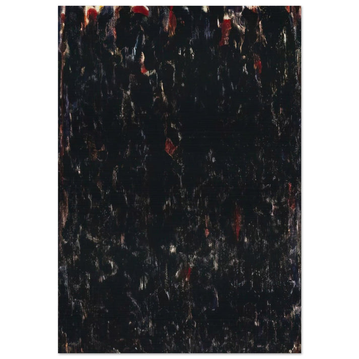 Untitled Black Clouds - Sam Francis Brushed Aluminum Print - 70x100 cm / 28x40 inches | Sam Francis Aluminum Print | Sam Francis Prints