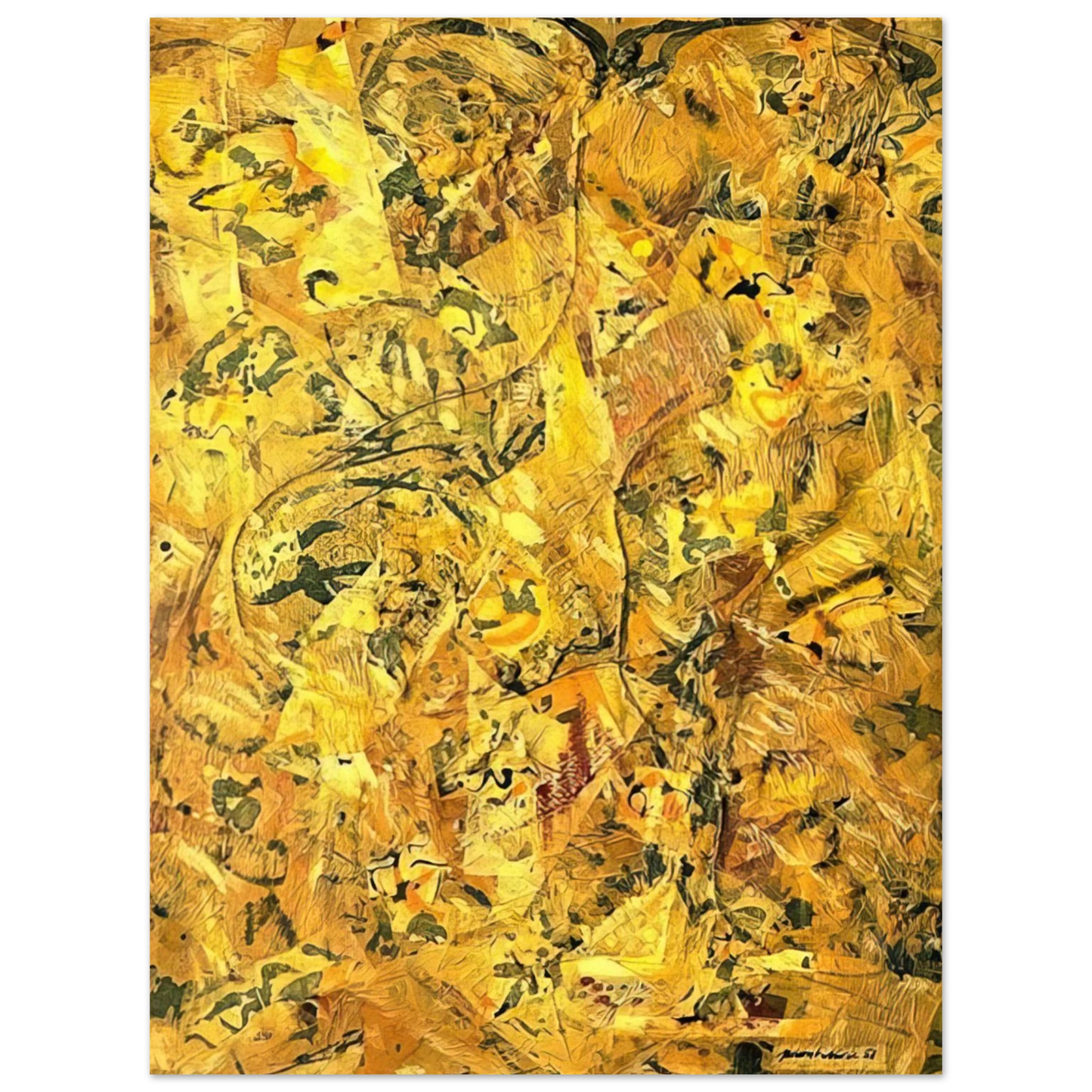 Jackson Pollock - NUMBER 2 75x100 cm / 30x40inches Fine Art Poster