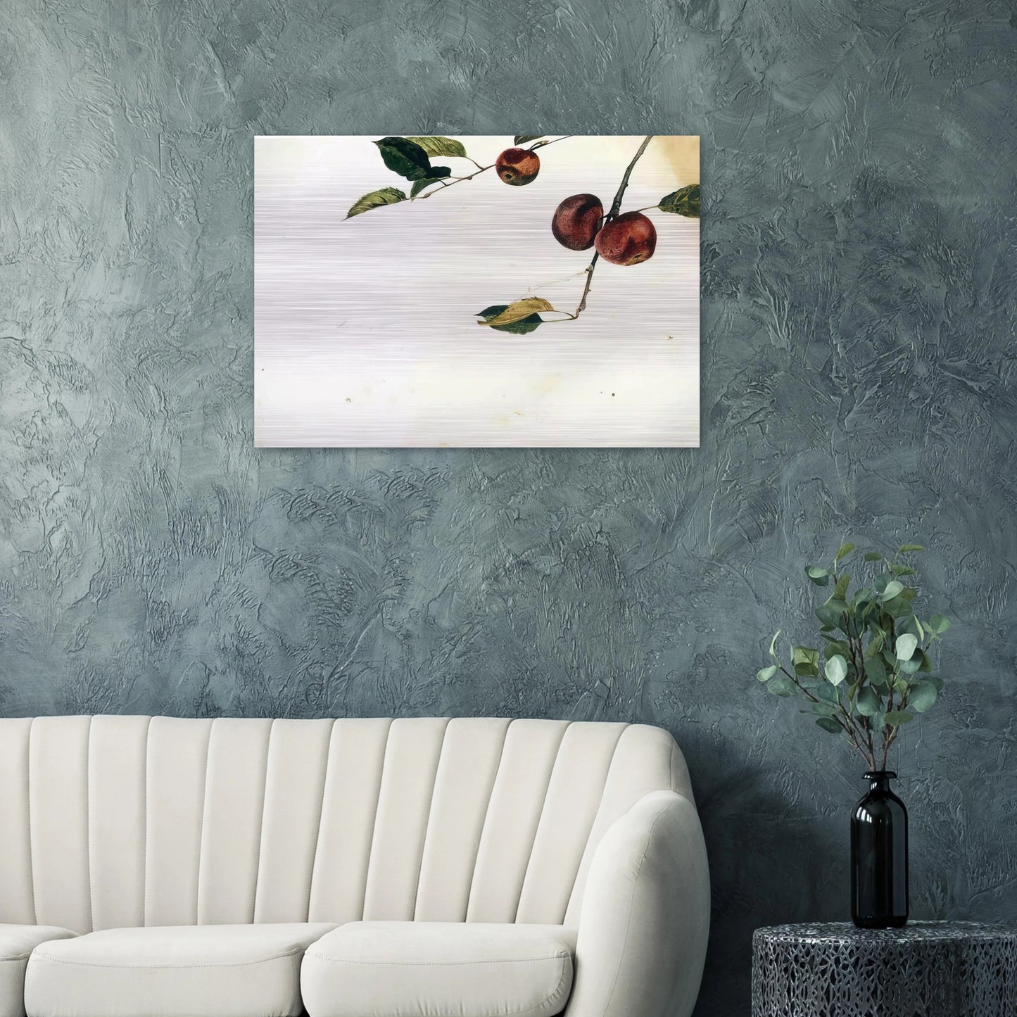 APPLES ON A BOUGH STUDY BEFORE PICKING - Andrew Wyeth Brushed Aluminum Print - 70x100 cm / 28x40 inches | Andrew Wyeth Aluminum Print | Andrew Wyeth Prints