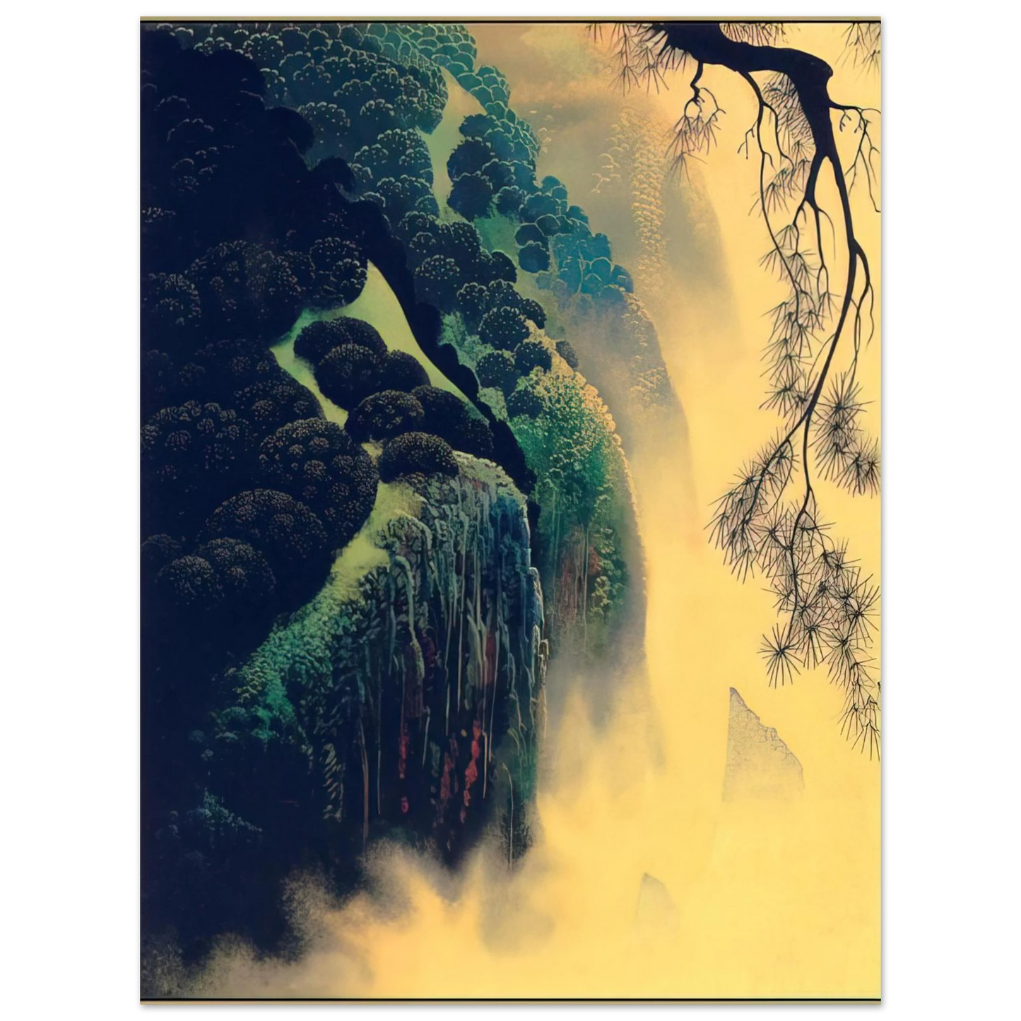 Eyvind Earle - Jeweled Coast 75x100 cm / 30x40inches Fine Art Poster