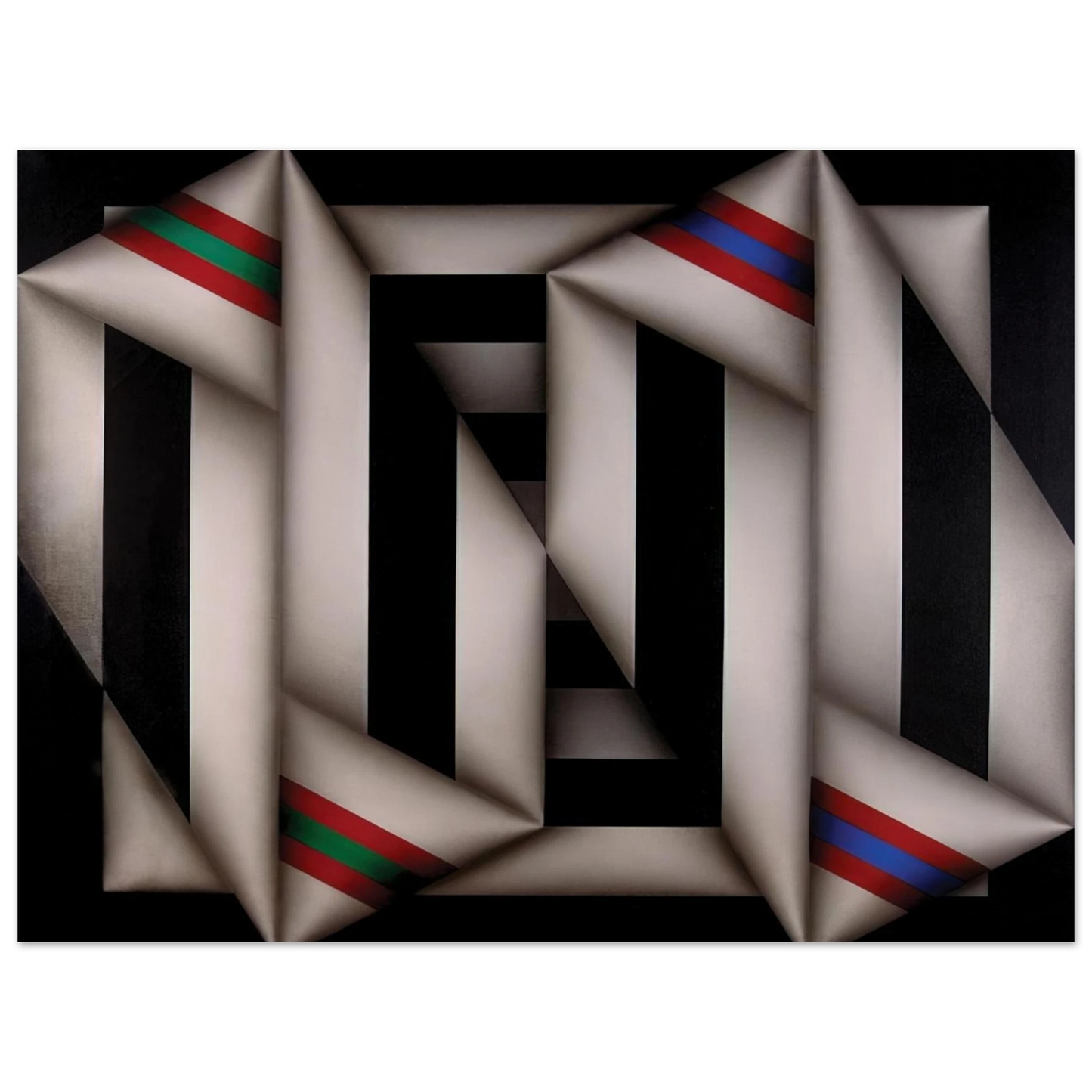 Omar Rayo - Omelemo II - 1981 75x100 cm / 30x40inches Fine Art Poster