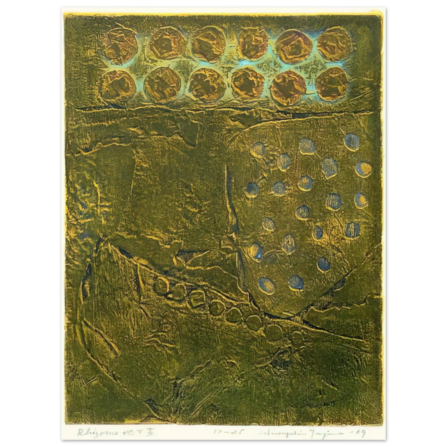 Hiroyuki Tajima - Rhizome - 1969 75x100 cm / 30x40inches Fine Art Poster