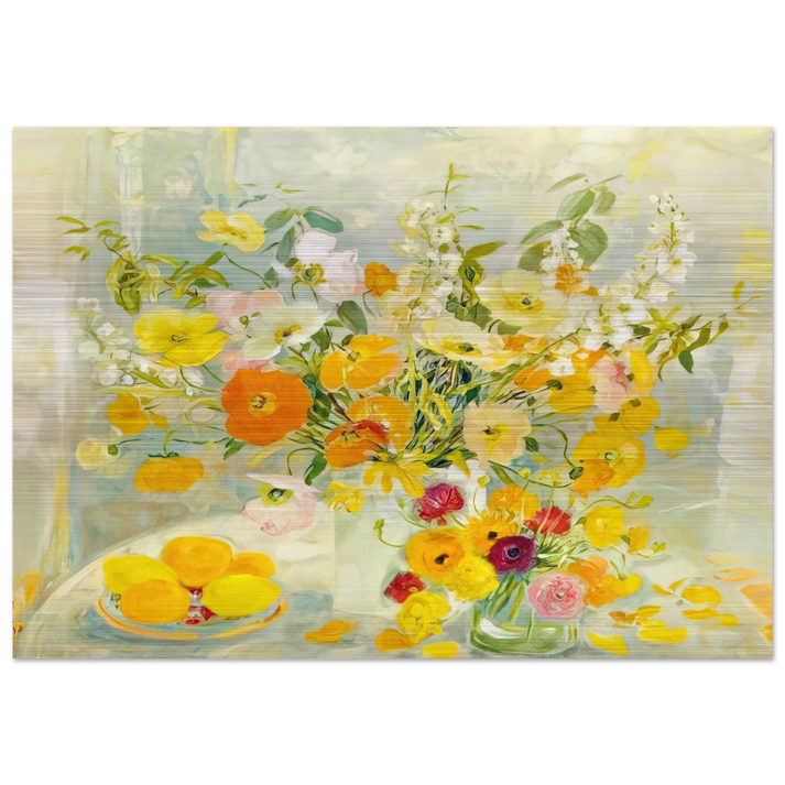 Flower Composition - Post-Impressionism - Le Pho Brushed Aluminum Print - 70x100 cm / 28x40 inches | Le Pho Aluminum Print | Le Pho Prints