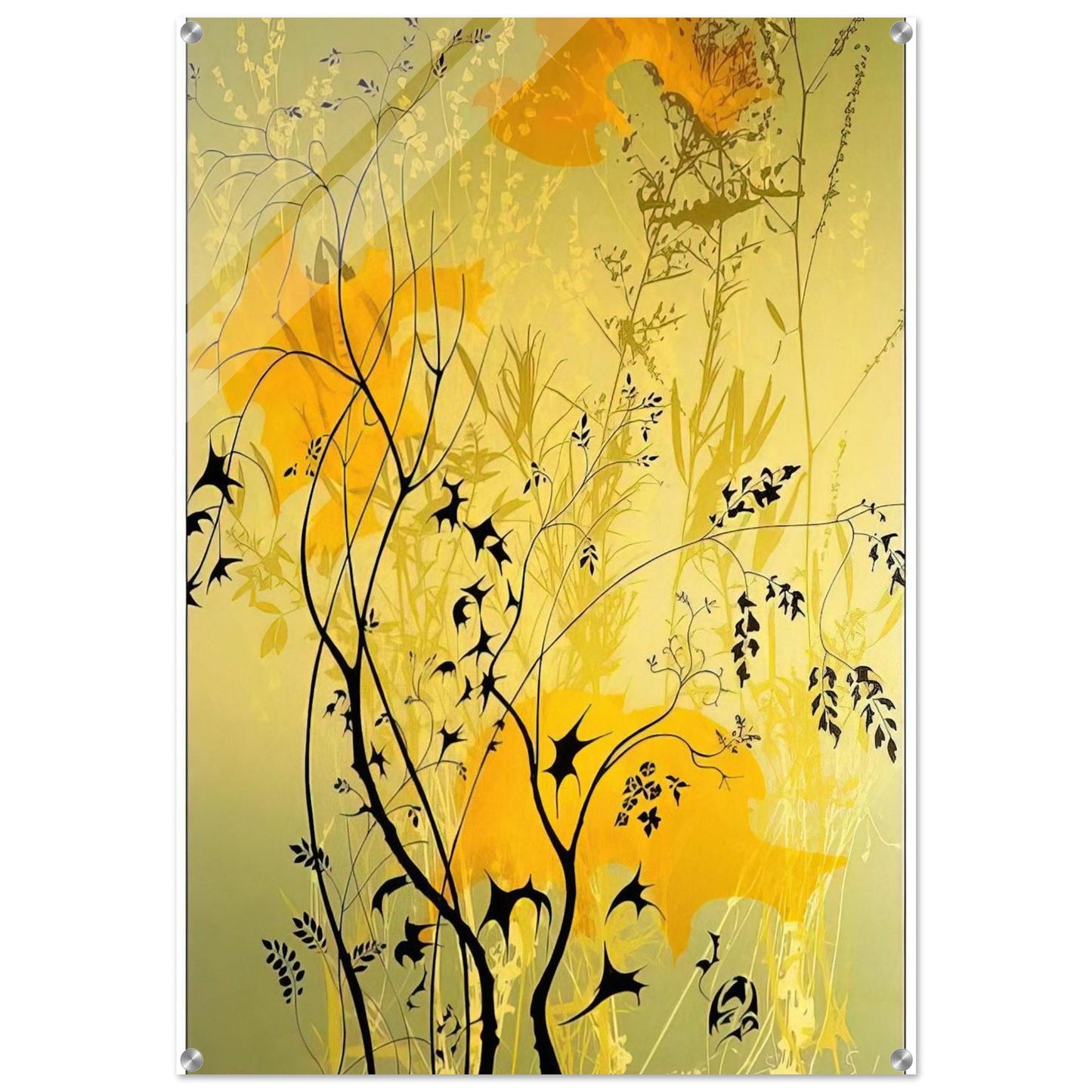 Wild Flowers - Eyvind Earle Acrylic Print - 70x100 cm / 28x40″ inches