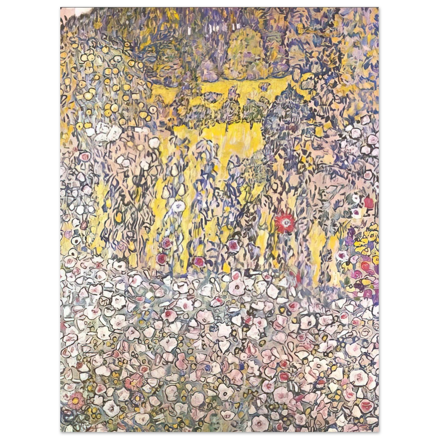 Gustav Klimt - HORTICULTURAL LANDSCAPE WITH A HILLTOP 75x100 cm / 30x40inches Fine Art Poster