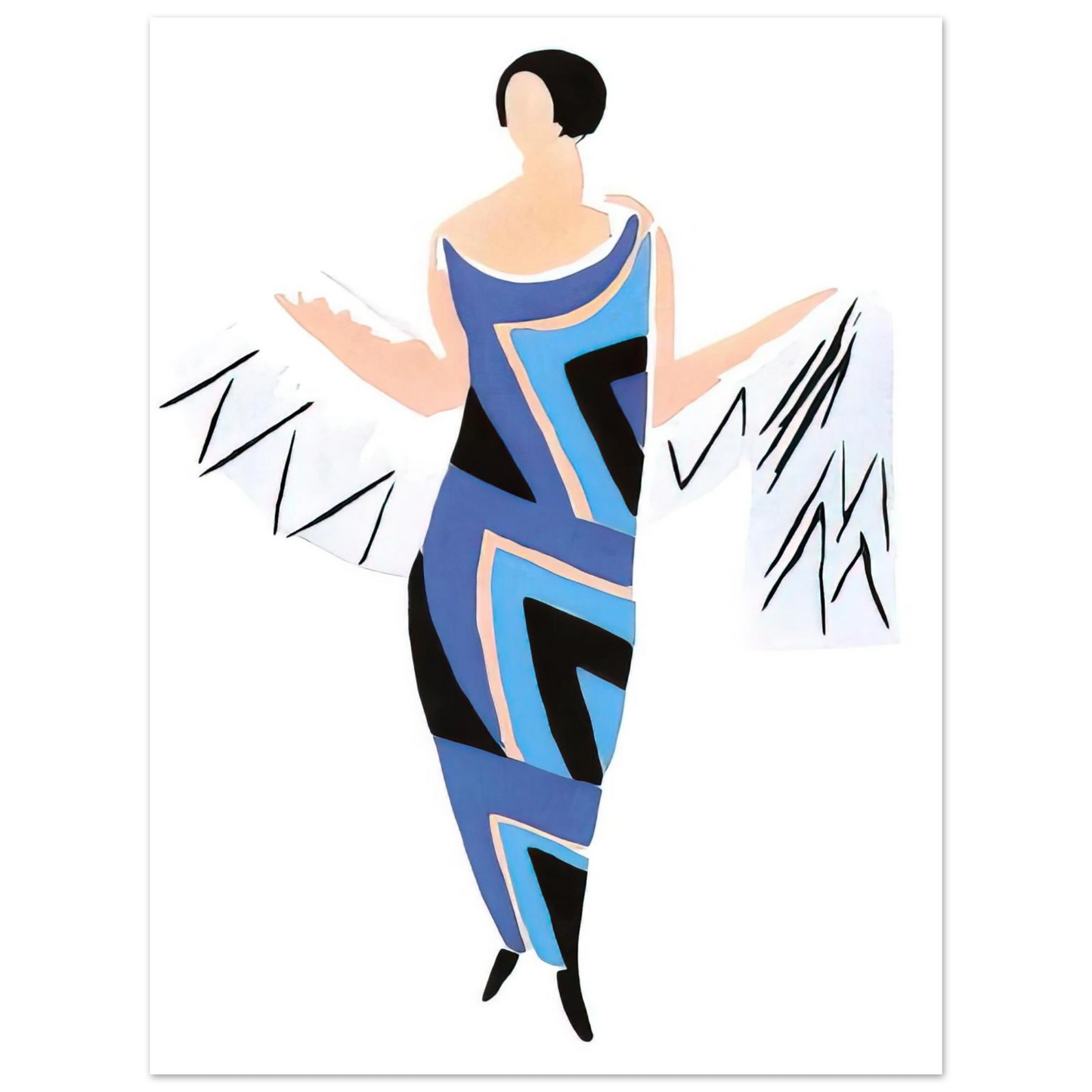 Sonia Delaunay - FASHION ILLUSTRATION 4 75x100 cm / 30x40inches Fine Art Poster