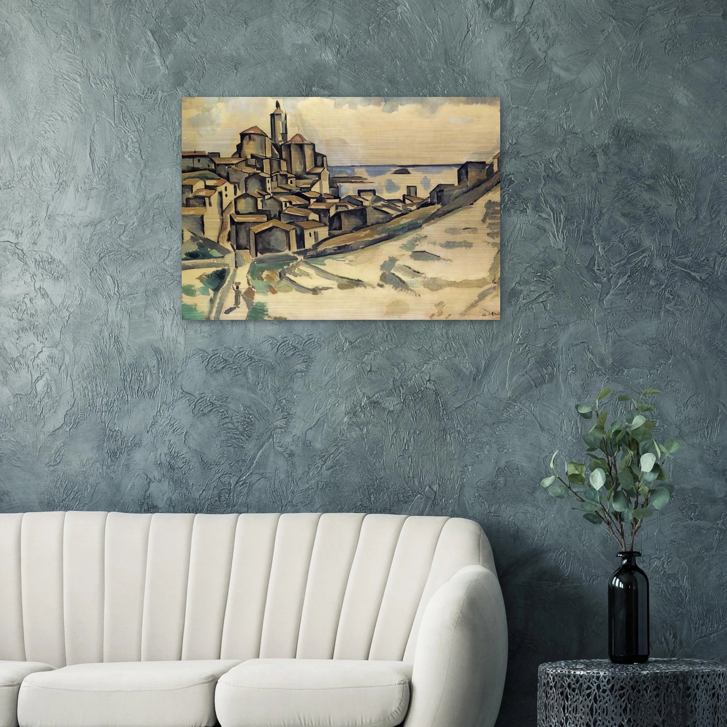 LANDSCAPE AT CADAQUES - Andre Derain Brushed Aluminum Print - 70x100 cm / 28x40 inches | Andre Derain Aluminum Print | Andre Derain Prints