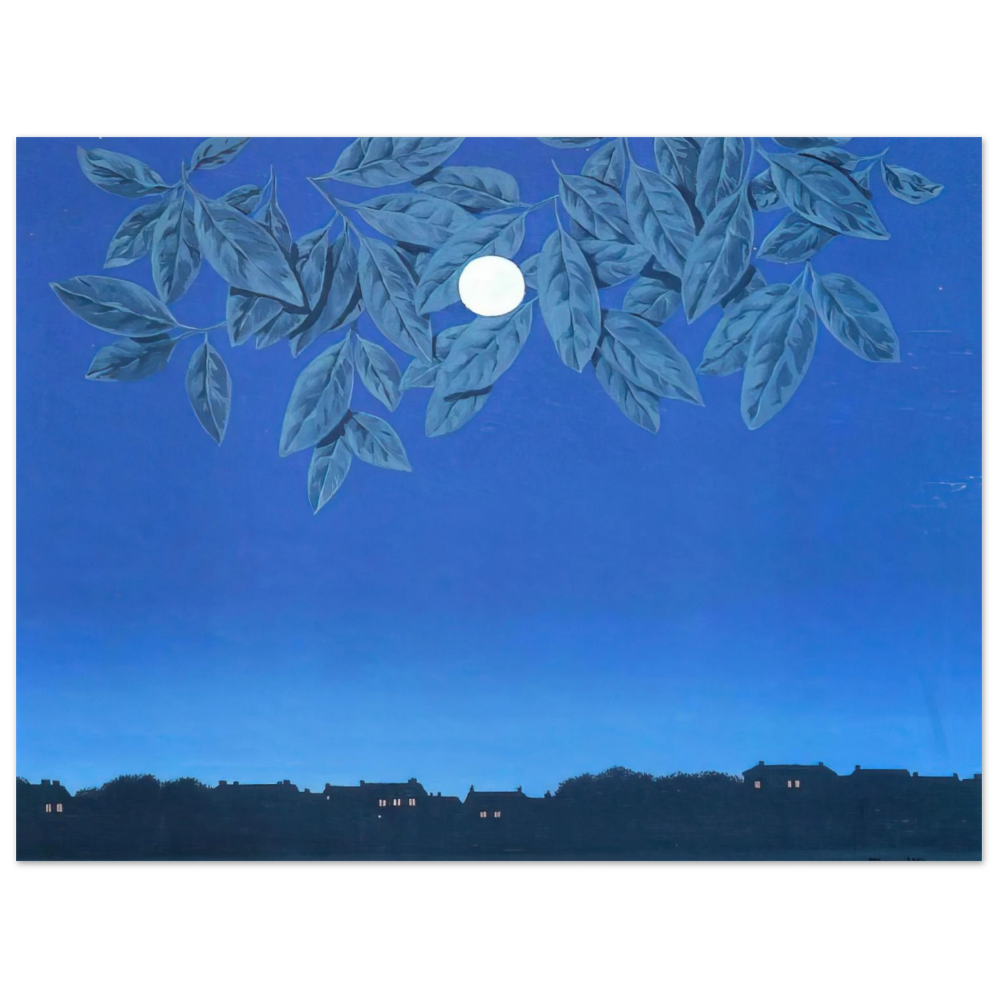 Rene Magritte - THE BLANK PAGE 1967 75x100 cm / 30x40inches Fine Art Poster