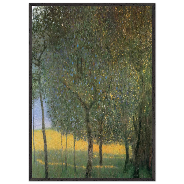 FRUIT TREES 1901 - Gustav Klimt 70x100 cm / 28x40 inches Framed Art Print – Black Wooden Frame