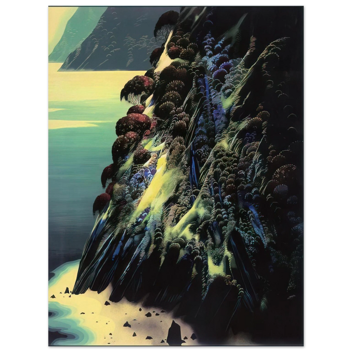 Eyvind Earle - Big Sur Poem 75x100 cm / 30x40inches Fine Art Poster