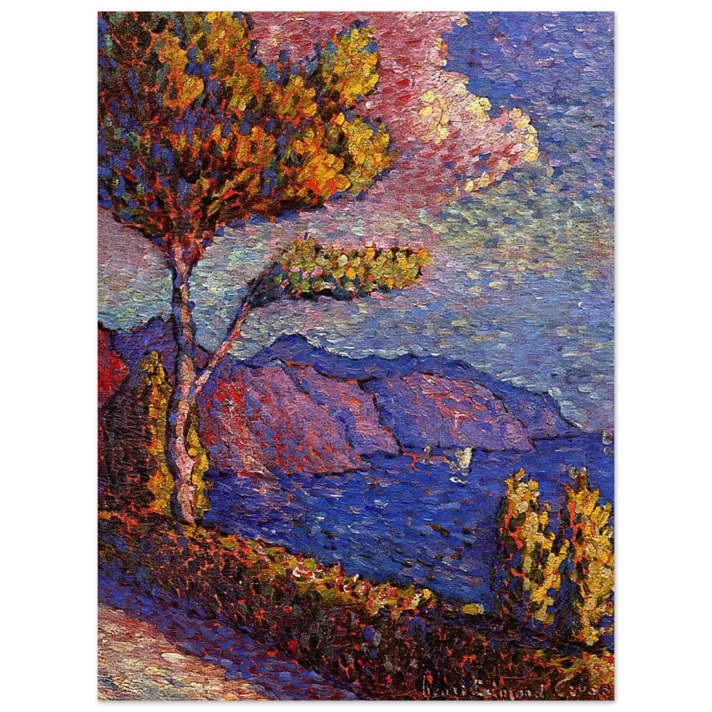 Henri-Edmond Cross - The Canal near St. Tropez 75x100 cm / 30x40inches Fine Art Poster