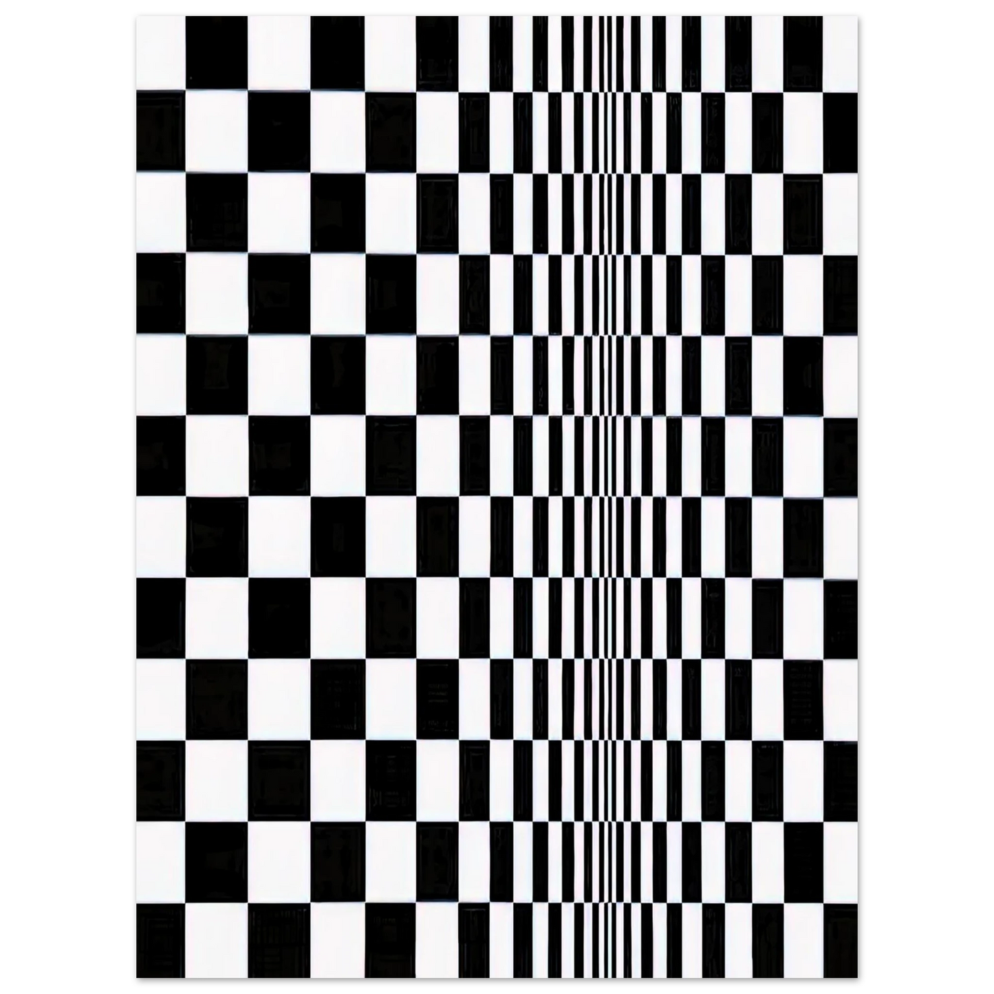 Bridget Riley - MOVEMENT IN SQUARES 1961 75x100 cm / 30x40inches Fine Art Poster