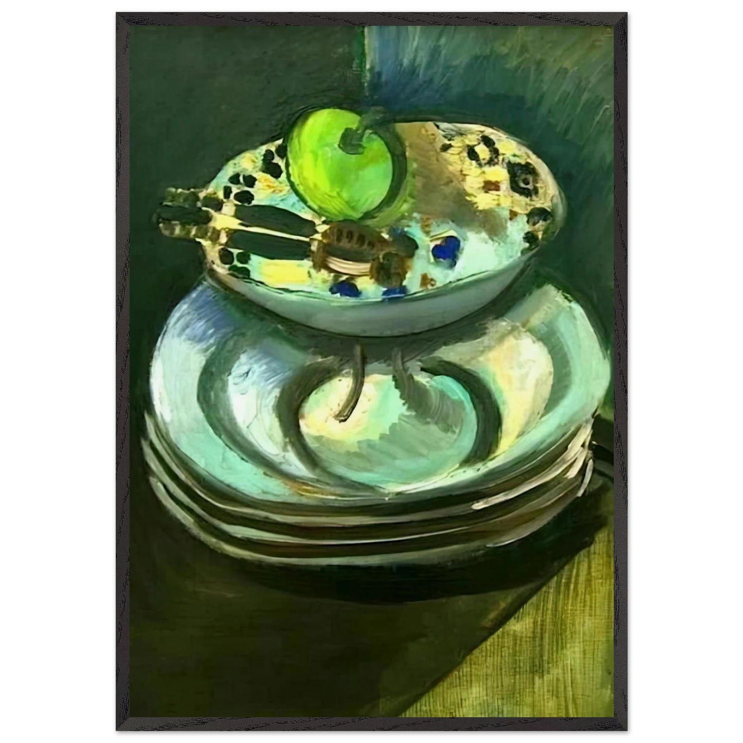 STILL LIFE WITH NUTCRACKER 1916 - Henri Matisse 70x100 cm / 28x40 inches Framed Art Print – Black Wooden Frame