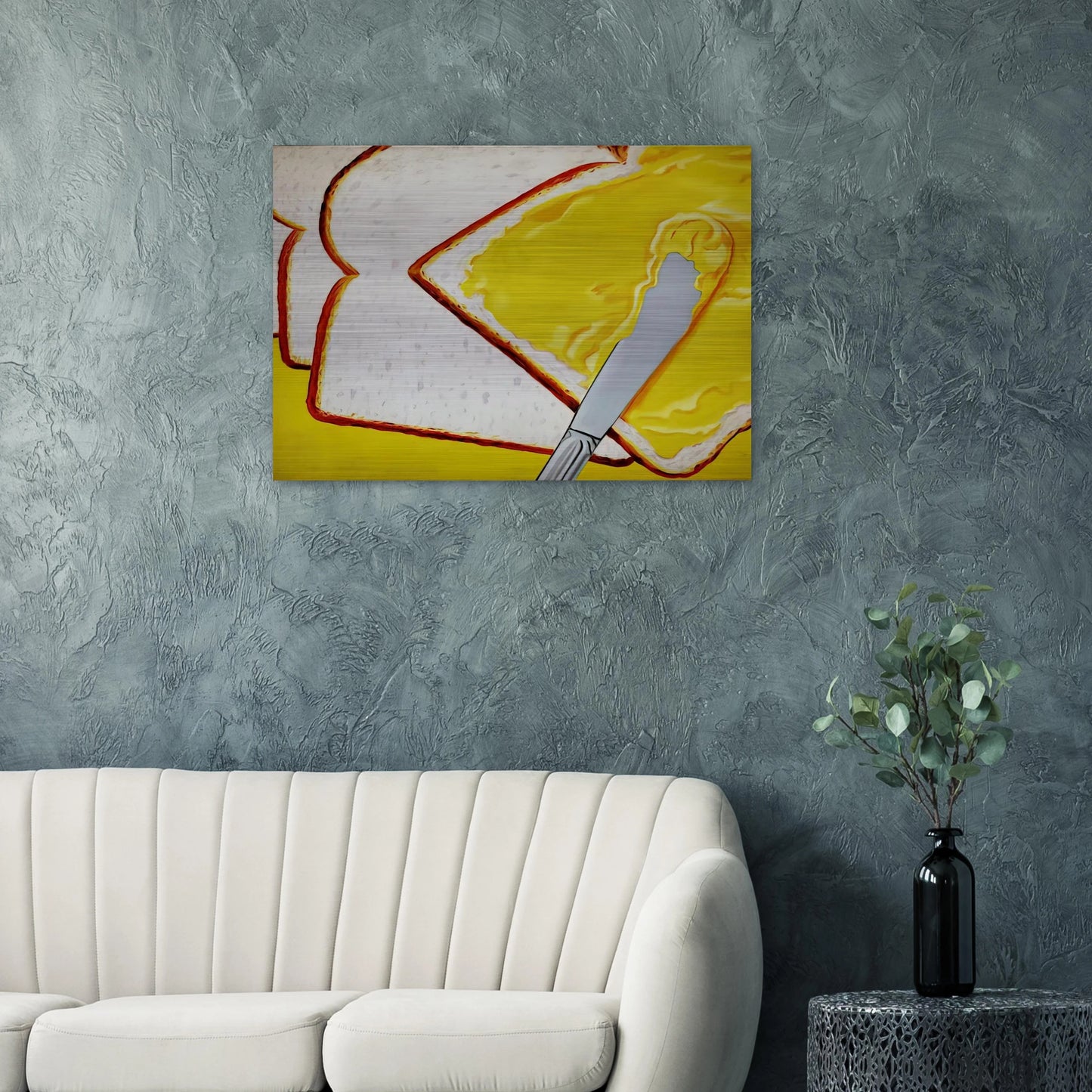 White Bread - James Rosenquist Brushed Aluminum Print - 70x100 cm / 28x40 inches | James Rosenquist Aluminum Print | James Rosenquist Prints