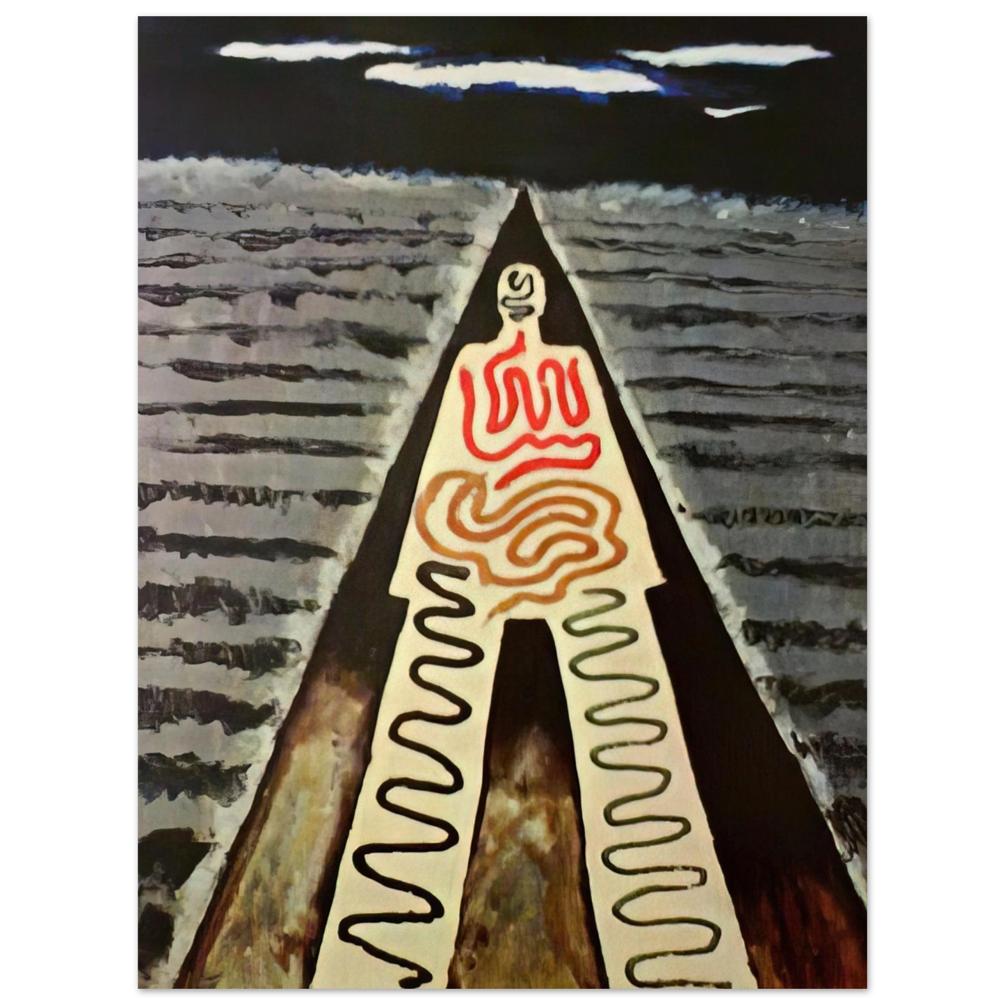 Man Ray - A NIGHT AT SAINT JEAN 75x100 cm / 30x40inches Fine Art Poster
