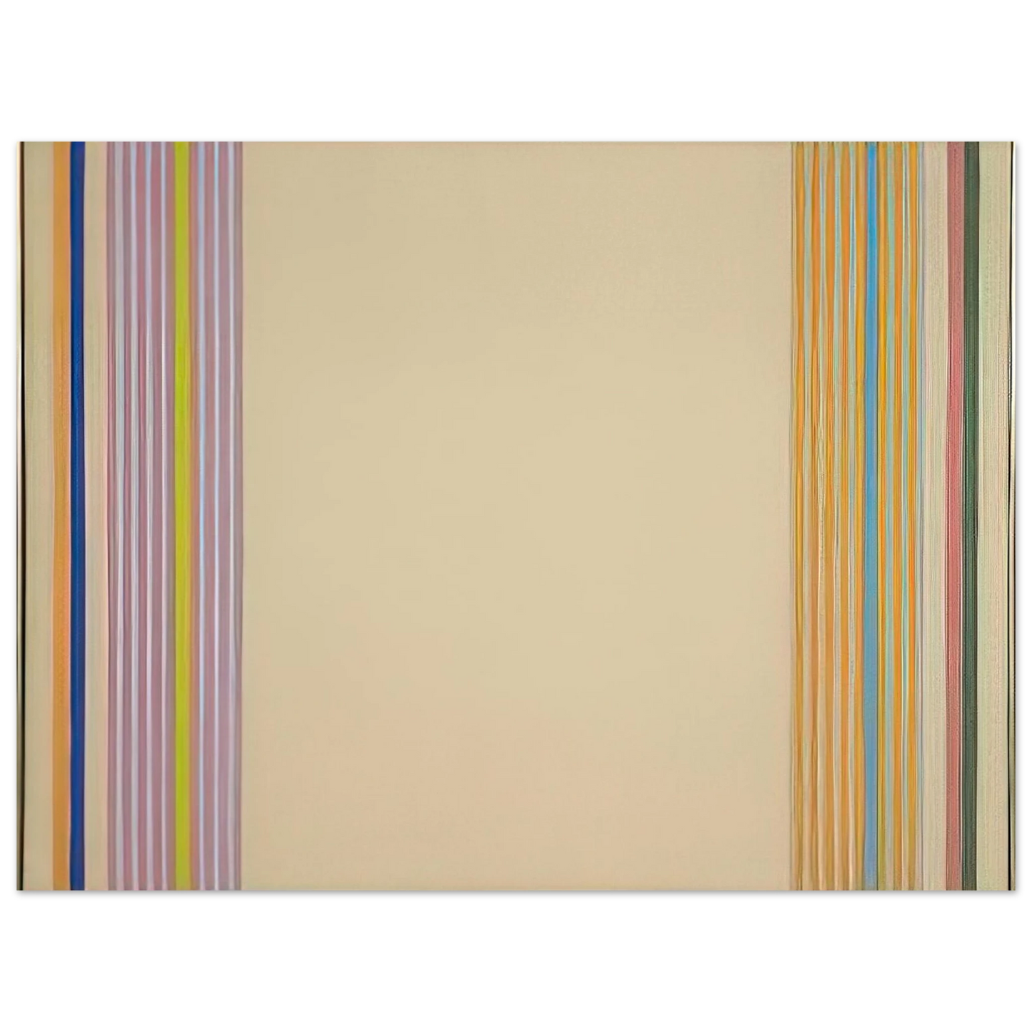Gene Davis - End Stripes - 1960 75x100 cm / 30x40inches Fine Art Poster