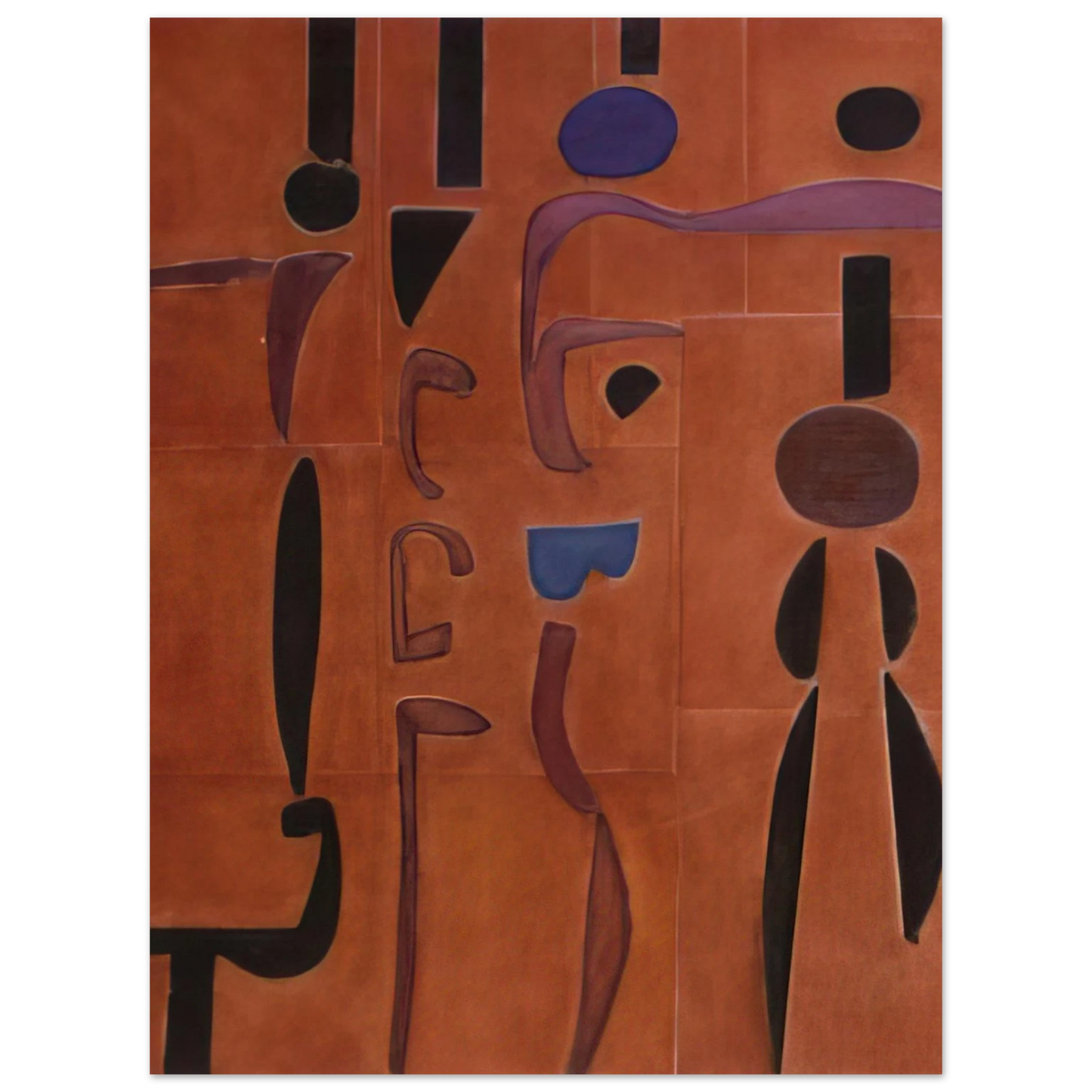 Will Barnet - Terracotta - 2004 United States 75x100 cm / 30x40inches Fine Art Poster