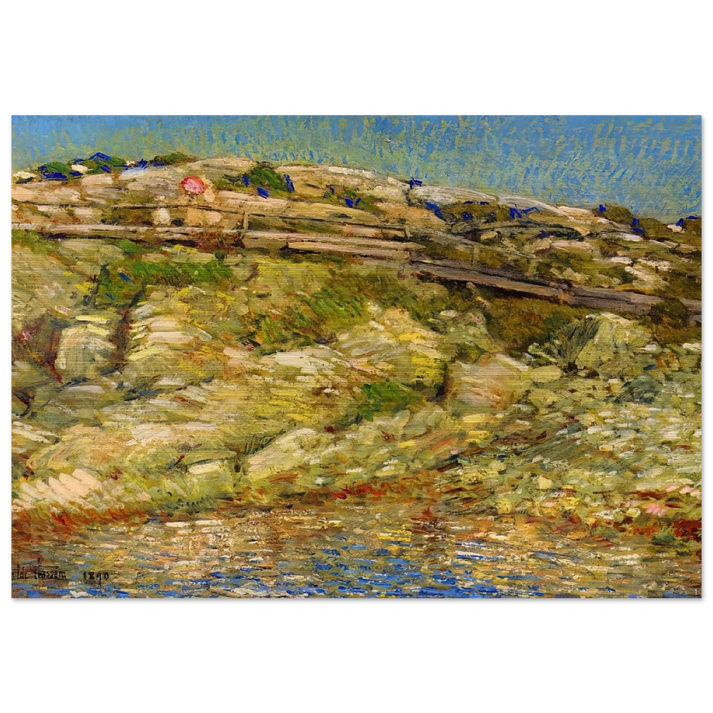 Walk Around the Island - Childe Hassam Brushed Aluminum Print - 70x100 cm / 28x40 inches | Childe Hassam Aluminum Print | Childe Hassam Prints