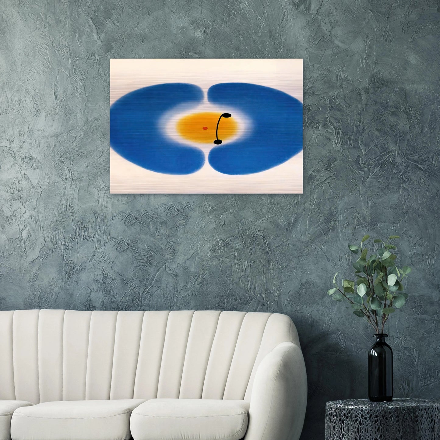 BLUE MANDALA 1978 - Victor Pasmore Brushed Aluminum Print - 70x100 cm / 28x40 inches | Victor Pasmore Aluminum Print | Victor Pasmore Prints