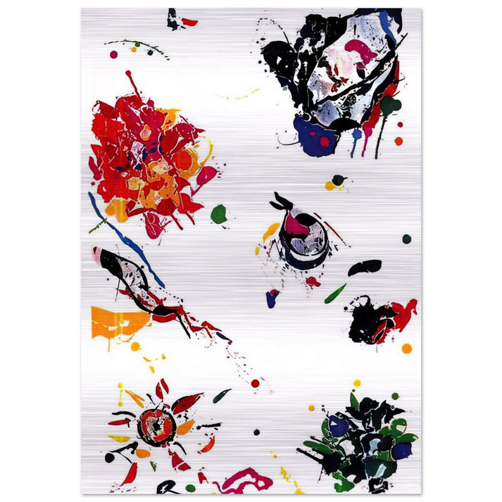 Untitled SFE-046 - Sam Francis Brushed Aluminum Print - 70x100 cm / 28x40 inches | Sam Francis Aluminum Print | Sam Francis Prints