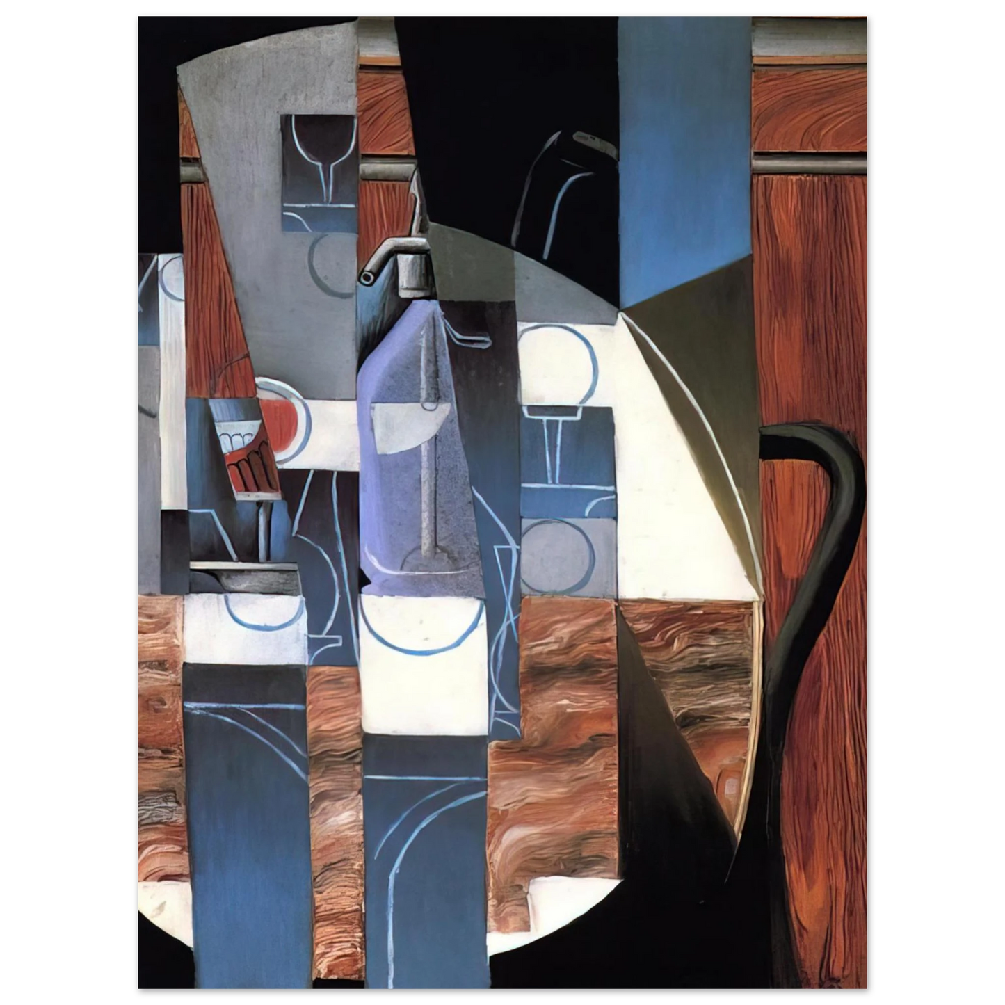 Juan Gris - THE SIPHON 1913 75x100 cm / 30x40inches Fine Art Poster
