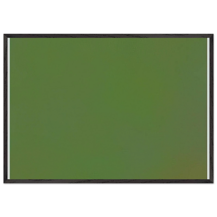 Microchromie vert-terre - Fernand Leduc 70x100 cm / 28x40 inches Framed Art Print – Black Wooden Frame