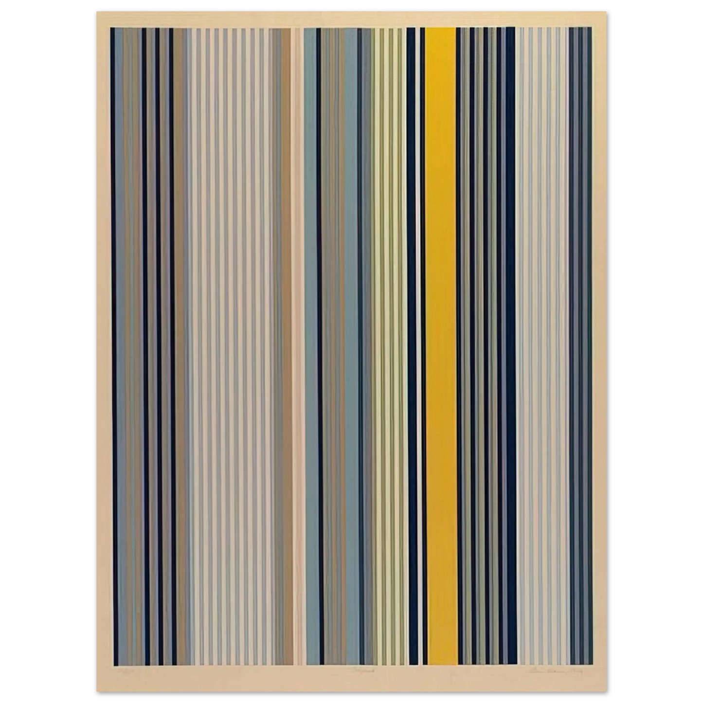 Gene Davis - Signal - 1973 75x100 cm / 30x40inches Fine Art Poster