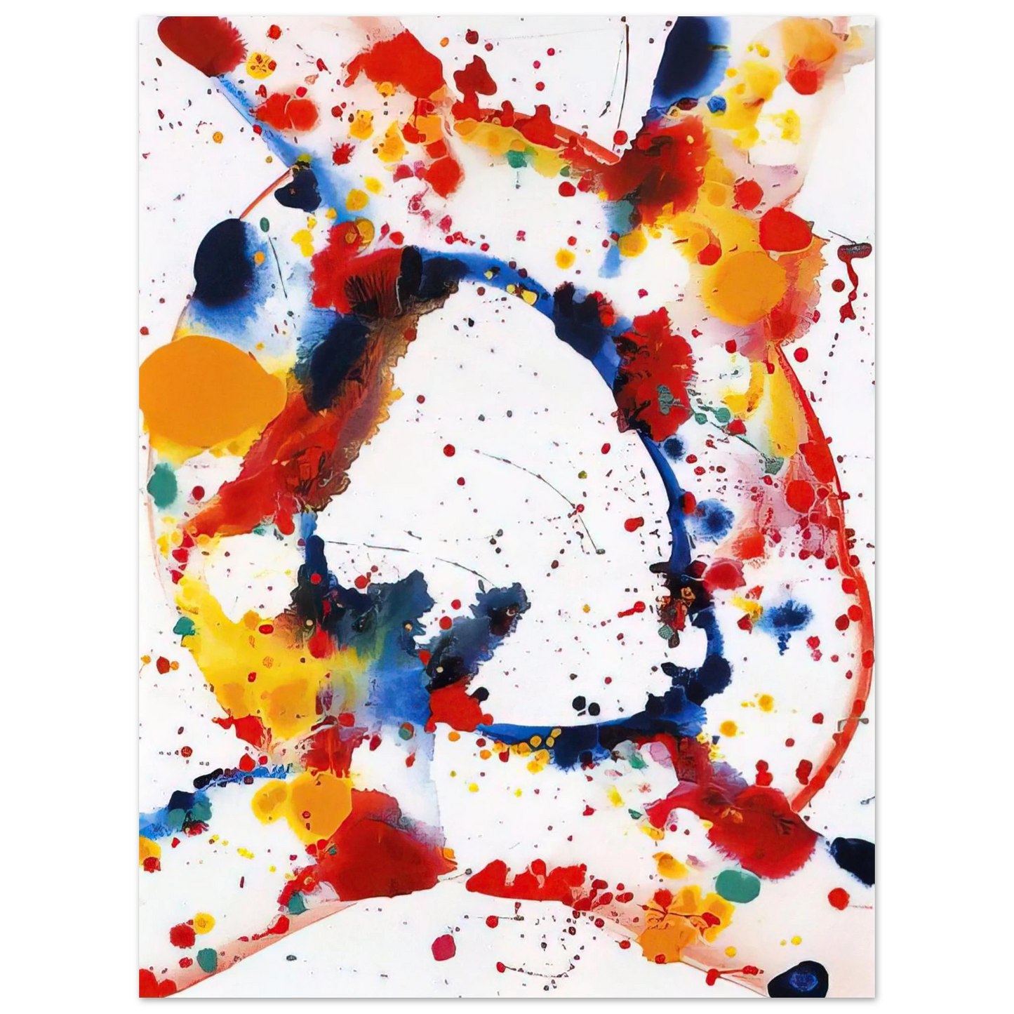 Sam Francis - Untitled Holy Hole 75x100 cm / 30x40inches Fine Art Poster