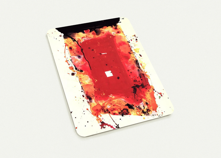 Flash Point By Sam Francis Pack of 10 Post Cards | Sam Francis Post Cards | A6 (10.5 x 14.8 cm) - 4.1 x 5.8 inches