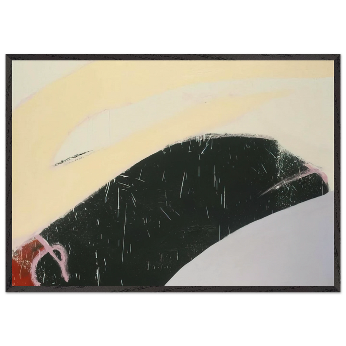 Acheron - 1971 - Norman Bluhm 70x100 cm / 28x40 inches Framed Art Print – Black Wooden Frame