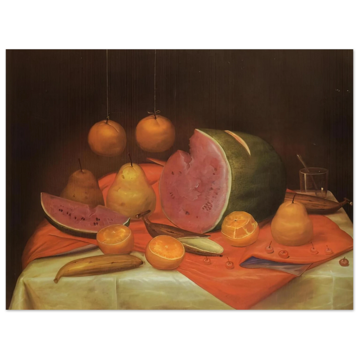 Fernando Botero - STILL LIFE WITH WATERMELON 75x100 cm / 30x40inches Fine Art Poster