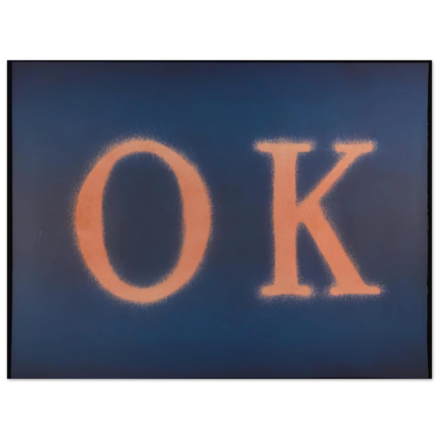 Edward Ruscha - OK STATE I 1990 75x100 cm / 30x40inches Fine Art Poster