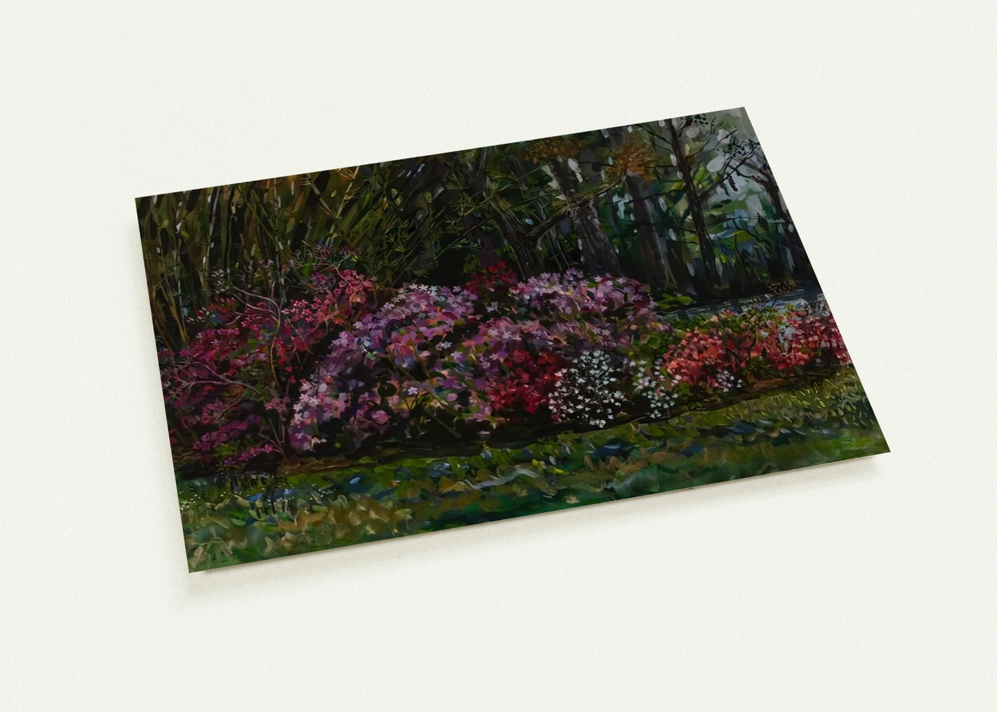 ALICIA S AZALEAS ON ST MARY S RIVER By Ivan Albright Pack of 10 Post Cards | Ivan Albright Post Cards | A6 (10.5 x 14.8 cm) - 4.1 x 5.8 inches