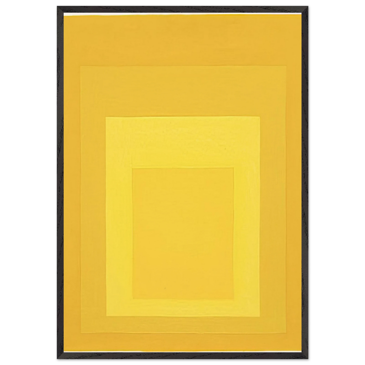 HOMAGE TO THE SQUARE 1964 - Josef Albers 70x100 cm / 28x40 inches Framed Art Print – Black Wooden Frame