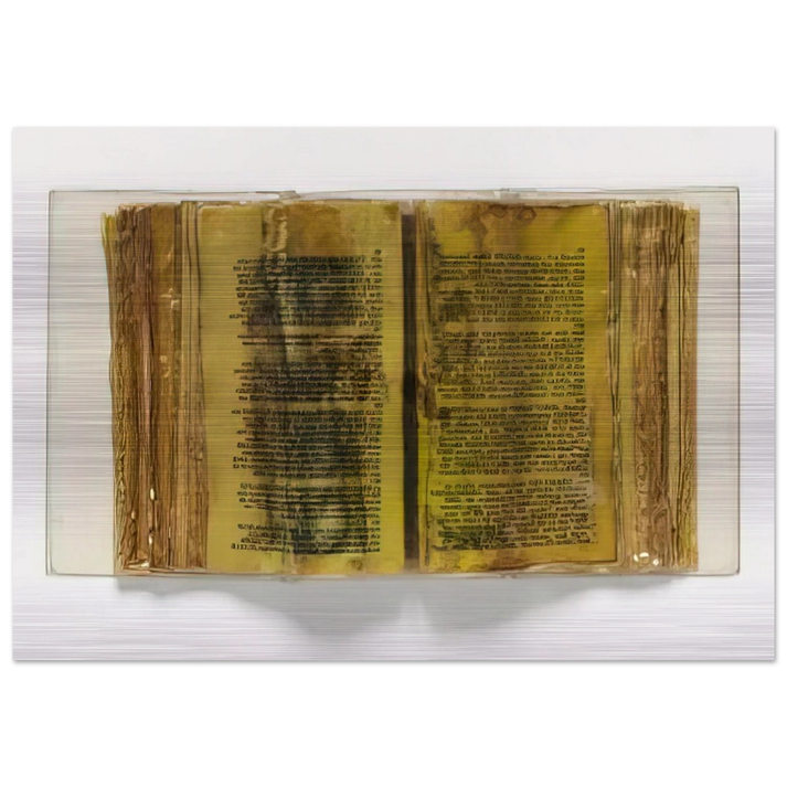 Poemetrie - 1970 - Dieter Roth Brushed Aluminum Print - 70x100 cm / 28x40 inches | Dieter Roth Aluminum Print | Dieter Roth Prints