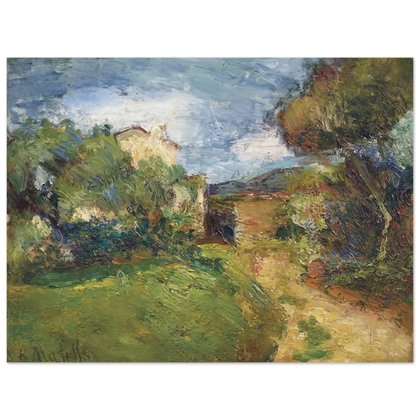 Henri Matisse - PETIT PAYSAGE CORSE 1898 75x100 cm / 30x40inches Fine Art Poster