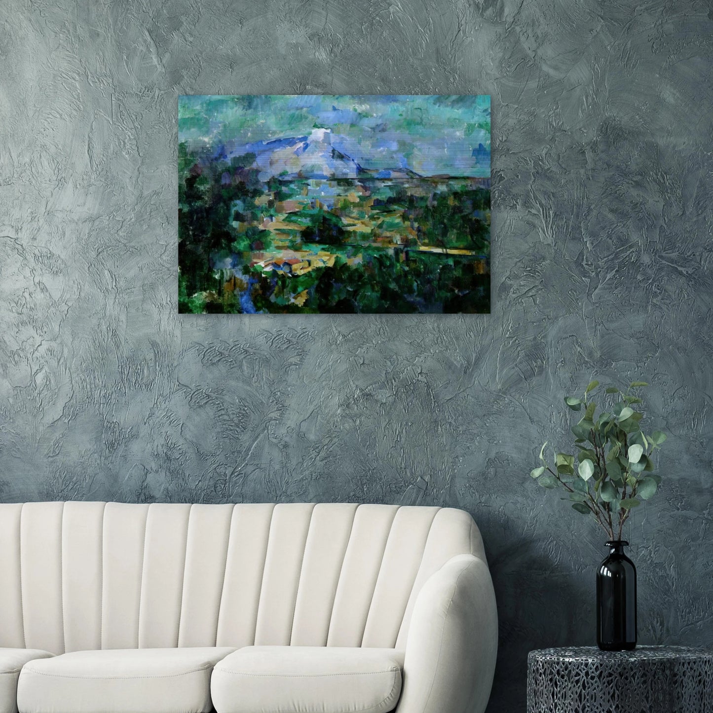 Montagne Sainte-Victoire from Lauves - Paul Cézanne Brushed Aluminum Print - 70x100 cm / 28x40 inches | Paul Cézanne Aluminum Print | Paul Cézanne Prints