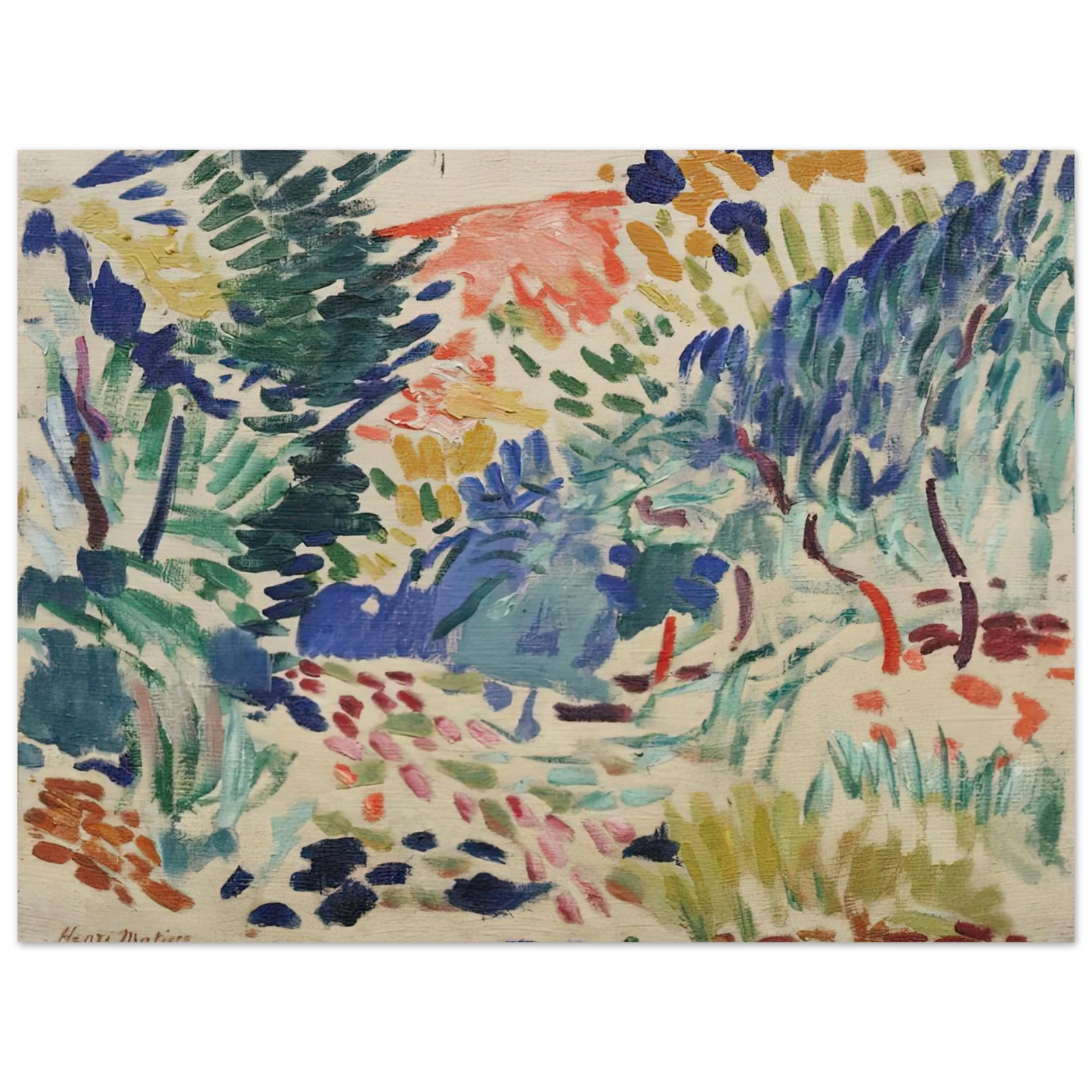 Henri Matisse - LANDSCAPE AT COLLIOURE 1905 75x100 cm / 30x40inches Fine Art Poster