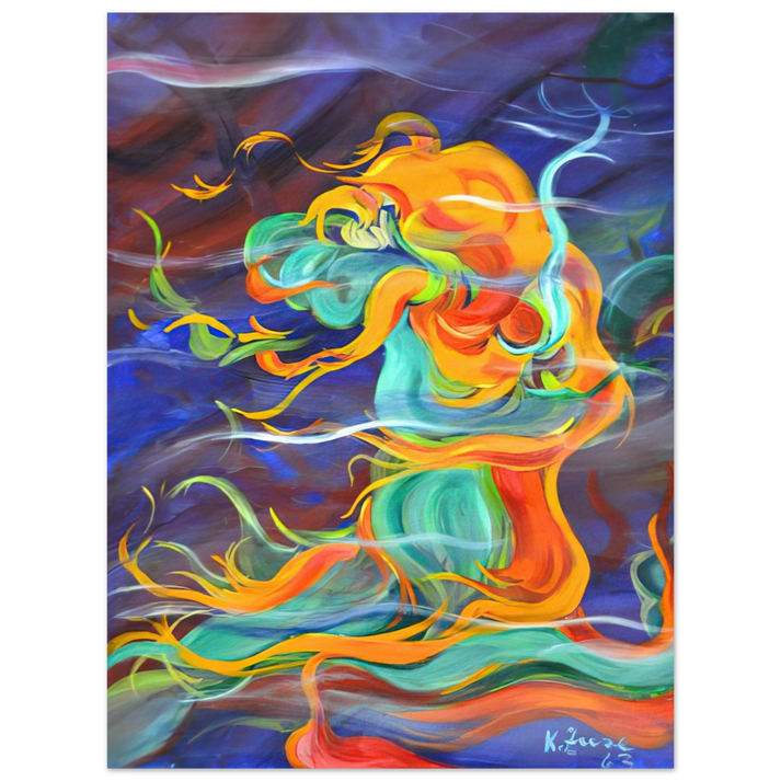 Konrad Zuse - Wind - 1963 75x100 cm / 30x40inches Fine Art Poster