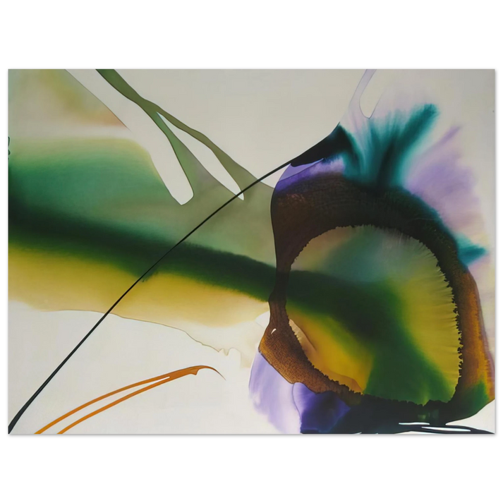 Paul Jenkins - Phenomena Amber Sight - 1968 75x100 cm / 30x40inches Fine Art Poster