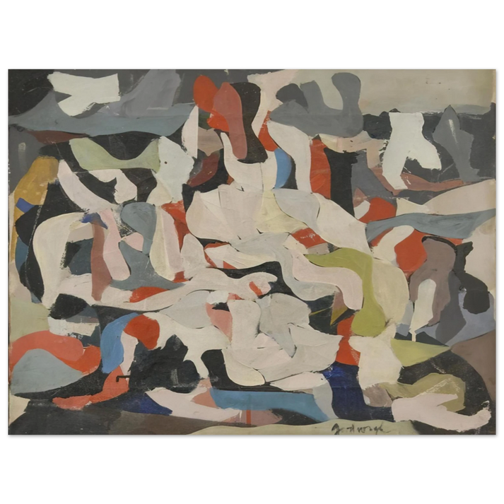 Robert Goodnough - Untitled - Abstract Expressionism 75x100 cm / 30x40inches Fine Art Poster