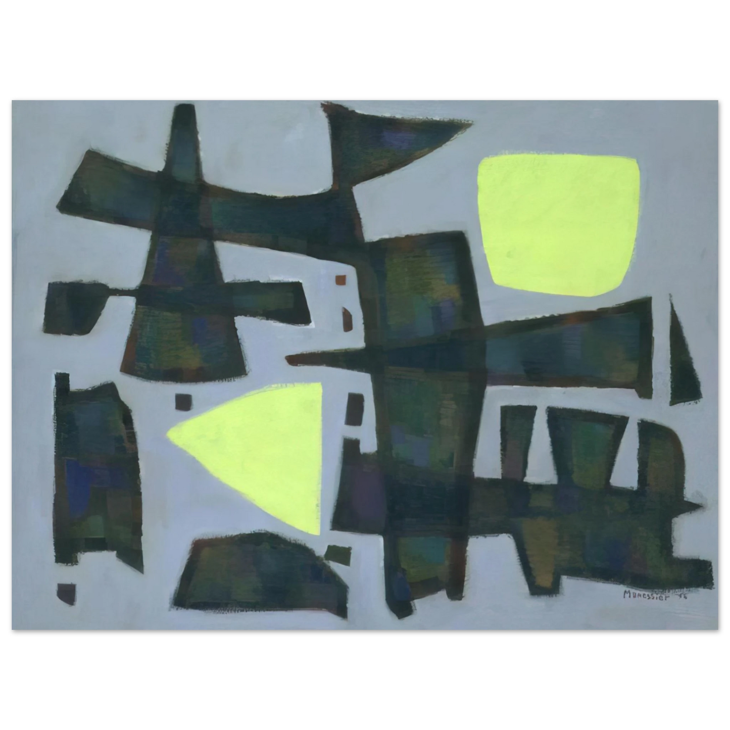 Alfred Manessier - -12° - 1956 75x100 cm / 30x40inches Fine Art Poster